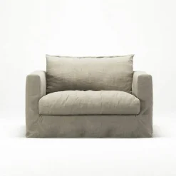 Le Grand Air Nou Love Seat Linne, Natural Blonde