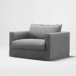 Le Grand Air Nou Love Seat Bomull, Ljusgrå