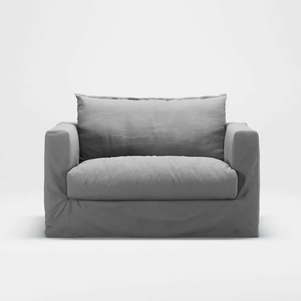 Le Grand Air Nou Love Seat Bomull, Ljusgrå