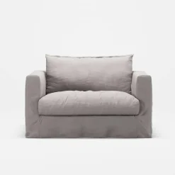 Le Grand Air Nou Love Seat Linne, Misty Grey