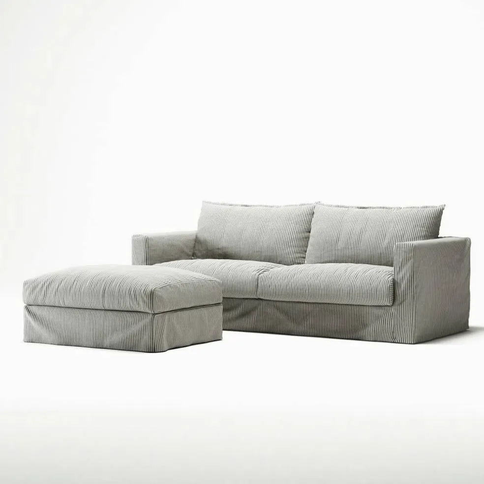 Le grand Air Nou 3-Sitssoffa Linne, Ash Stripe