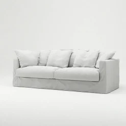 Le Grand Air 3-Sitssoffa Bomull, Vit