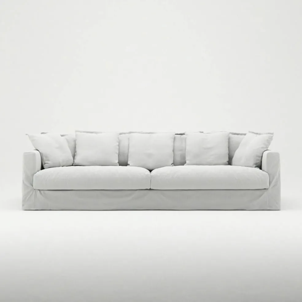 Le Grand Air 4-Sitssoffa Bomull, Vit