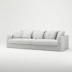 Le Grand Air 4-Sitssoffa Bomull, Vit