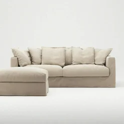 Le Grand Air 3-Sitssoffa Bomull, Beige