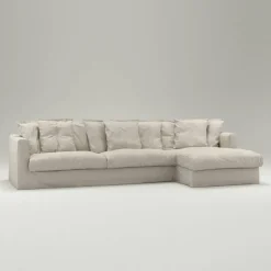 Le Grand Air 3-Sitssoffa Linne Divan Höger, Natural Blonde