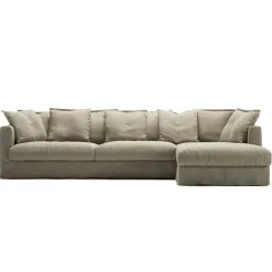 Le Grand Air 3-Sitssoffa Linne Divan Höger, Savage Linen