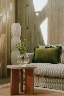 Le Grand Air 3-Sitssoffa Linne Divan Vänster, Ash Stripe