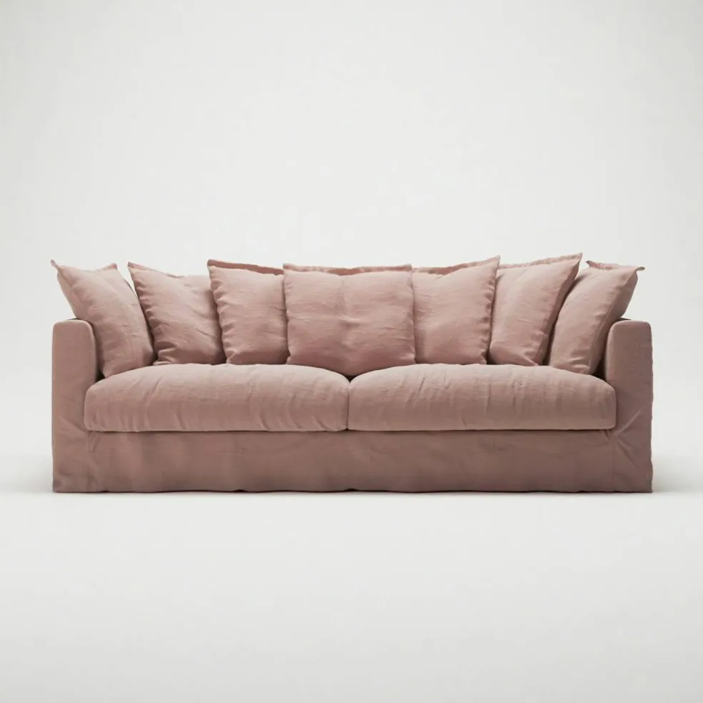 Le Grand Air 3-Sitssoffa Linne, Tender Blush