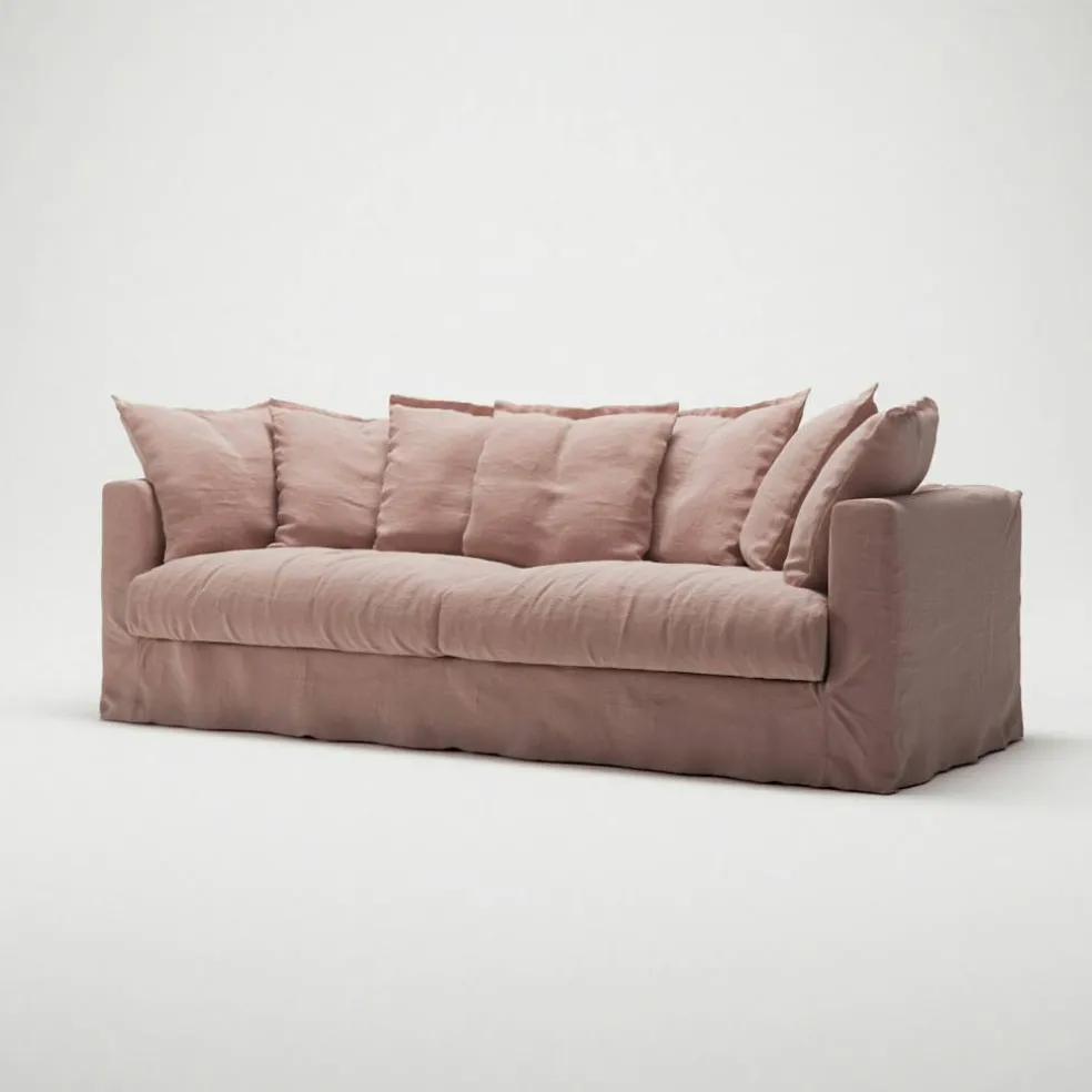 Le Grand Air 3-Sitssoffa Linne, Tender Blush