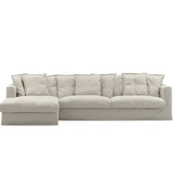 Le Grand Air 3-Sitssoffa Linne Divan Vänster, Natural Blonde