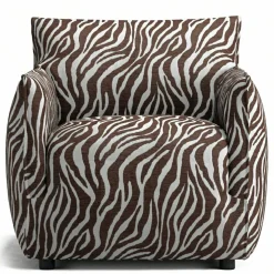 Le Petite Fåtölj Zebra, Brun / Vit