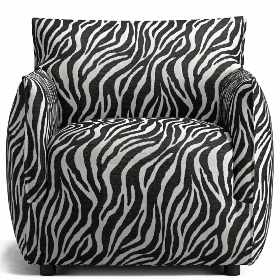 Le Petite Fåtölj Zebra, Svart / Vit