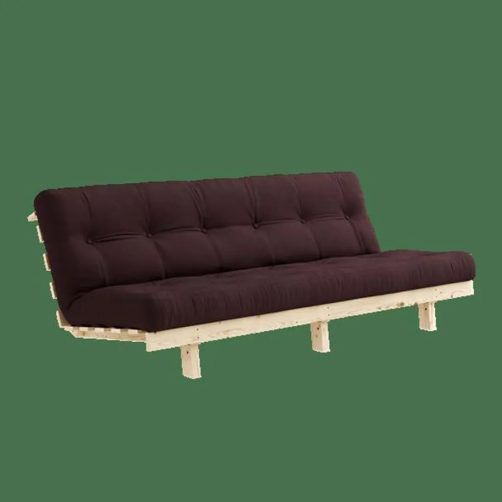 Lean Bäddsoffa Med Alpha Madrass 130x200 Brun/Raw