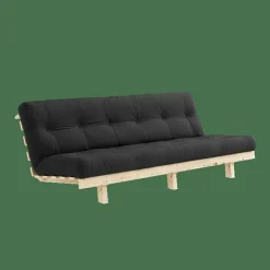Lean Bäddsoffa Med Alpha Madrass 130x200 Mörkgrå/Raw