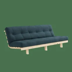 Lean Bäddsoffa Med Alpha Madrass 130x200 Petroleum/Obehandlad
