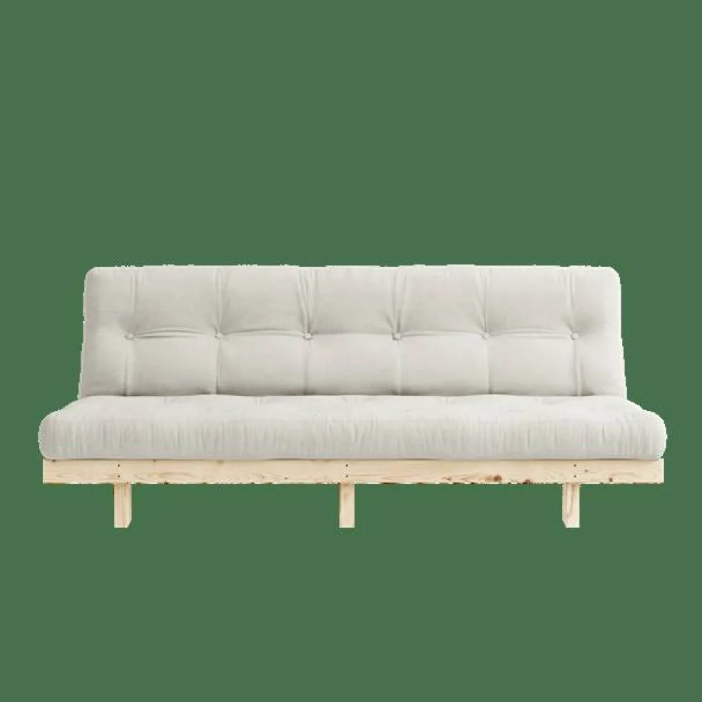 Lean Bäddsoffa Med 5-Lagers Madrass 130x190 Natur/Raw