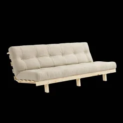 Lean Bäddsoffa Med 5-Lagers Madrass 130x190 Beige/Raw