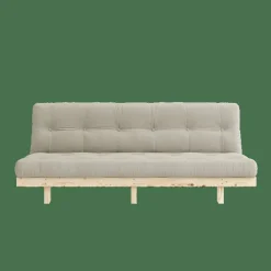 Lean Soffa Bäddsoffa Med Madrass 130x190 Beige/Raw