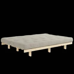 Lean Soffa Bäddsoffa Med Madrass 130x190 Beige/Raw