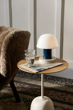 Lilla Petra VB1 Loungestol, Fårskinn Sahara / Oljad Ek