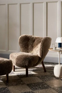 Little Petra VB1 Loungestol Set, Fårskinn Sahara / Oljad Ek