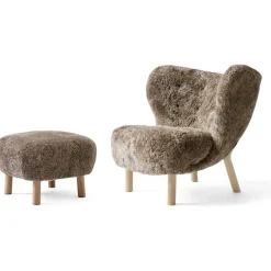 Little Petra VB1 Loungestol Set, Fårskinn Sahara / Oljad Ek