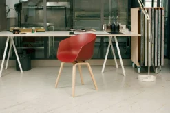 Loop Stand Bord 200 cm, Laminat / Vit