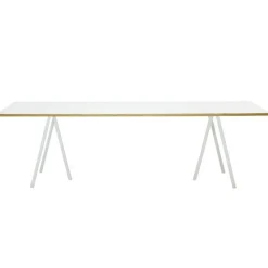 Loop Stand Bord 250 cm, Laminat / Vit