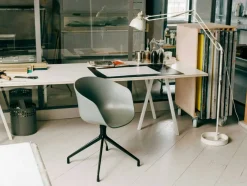 Loop Stand Bord 180 cm, Laminat / Vit