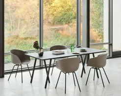 Loop Stand Bord 200 cm, Linoleum / Svart