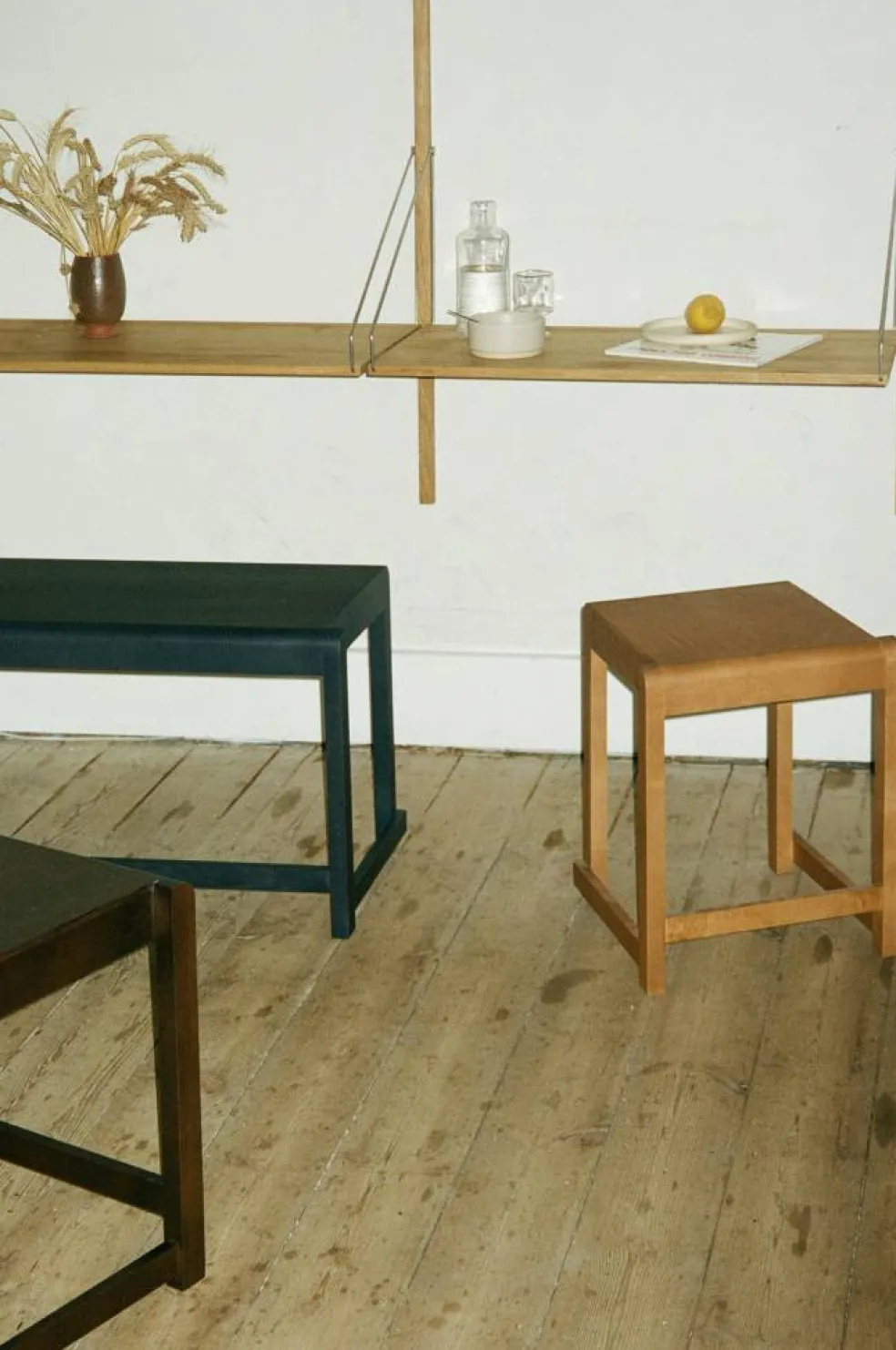Low Stool 01 Pall, Varmbrun
