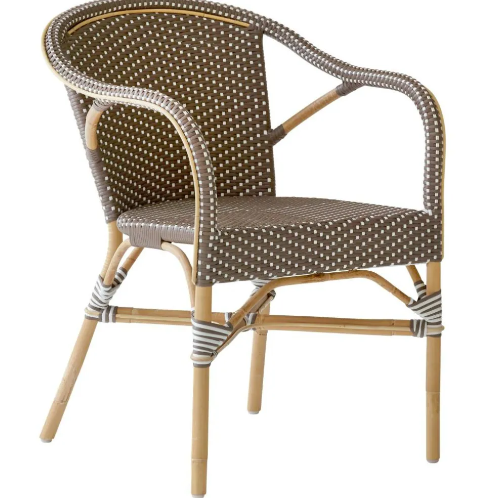 Madeleine Caféstol Med Armstöd, Taupe