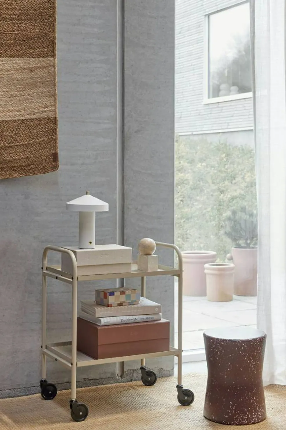 Maki Serveringsvagn Small, Beige
