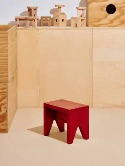 Manolito Stool Short, Red