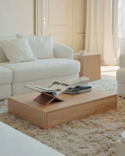 Mass Sidobord Med Låda, Ek