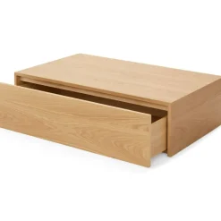 Mass Soffbord Hög Med Låda, Ek
