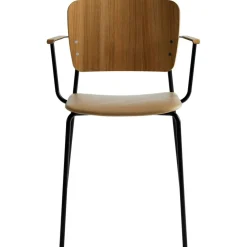 Mono Karmstol, Svart Metallram, Lackad Ek/Elmosoft 43054