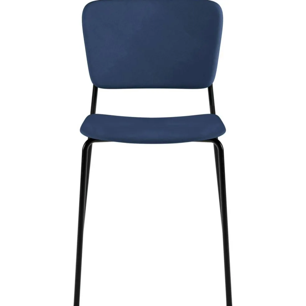 Mono Stol Klädd, Svart Metallram, Vidar 743