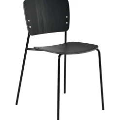 Mono Stol, Svart Metallram, Svartbetsad