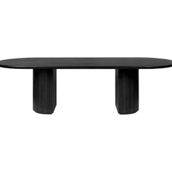 Moon Matbord Elliptical Fanér Brunsvart, 298X101 cm