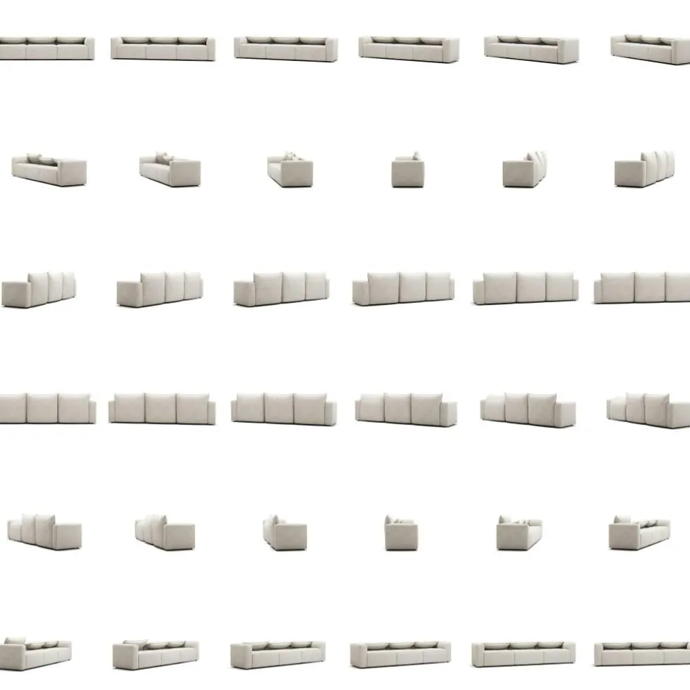 Moore 3-Sitssoffa, Plush Beige