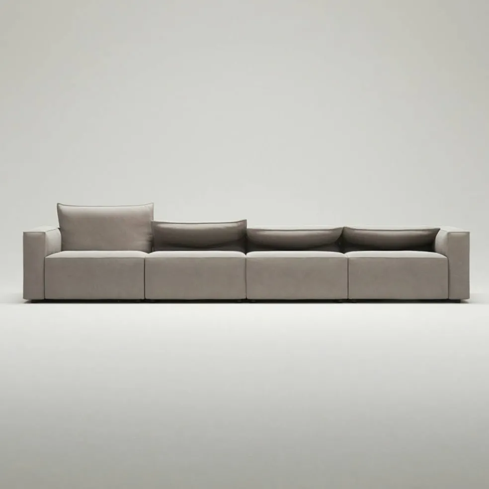 Moore 4-Sitssoffa, Sandshell Beige