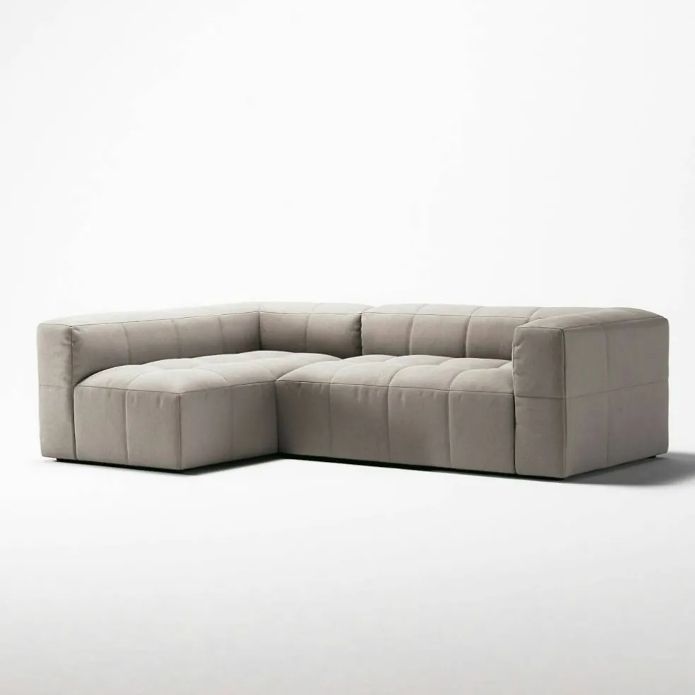 Mure 3-Sitssoffa Med Divan Vänster, Sandshell Beige