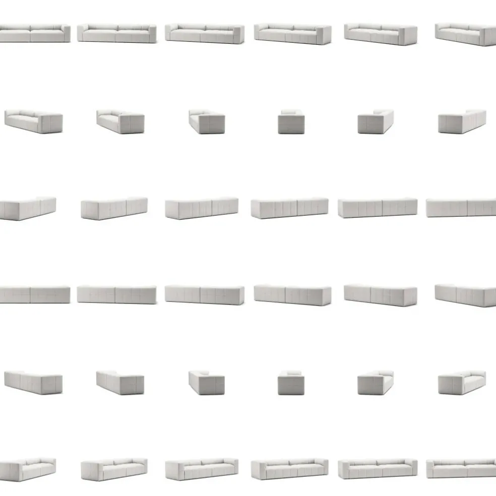 Mure 4-Sitssoffa, Moon White