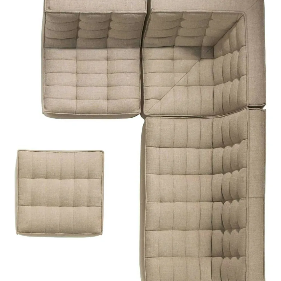N701 Fotpall, Beige