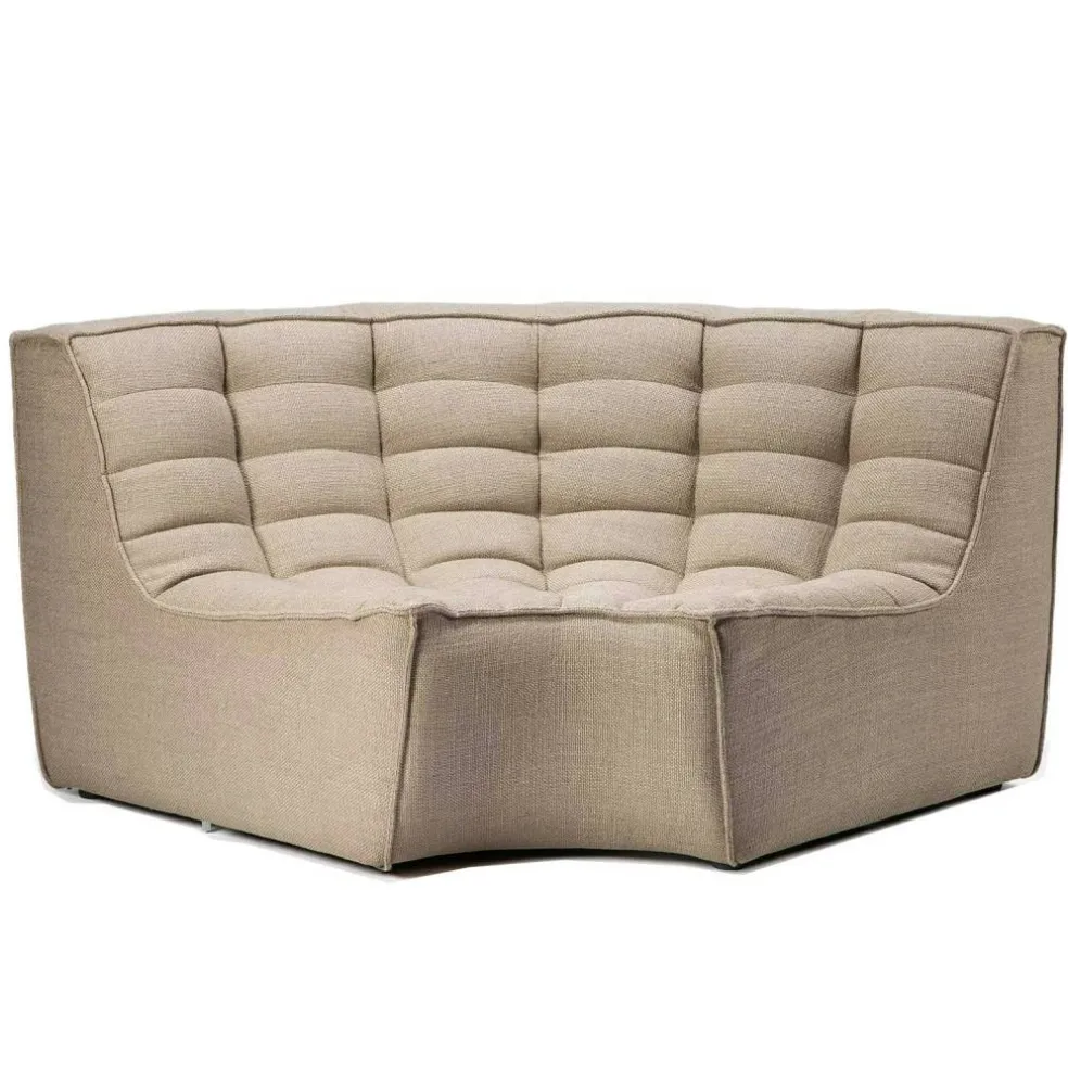 N701 Hörnsoffa runt hörn, Beige