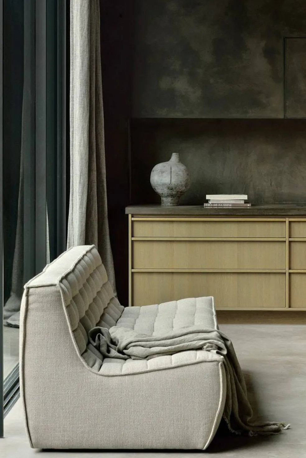 N701 Soffa, Beige 3-Sits