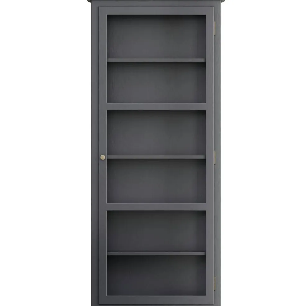N4 Vitrinskåp, Anthracite