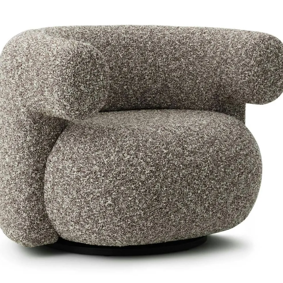 Normann Copenhagen - Burra lounge chair with return - Kvadrat Sahco Zero 001
